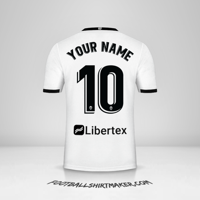 Valencia CF 2020/21 shirt number 10 your name