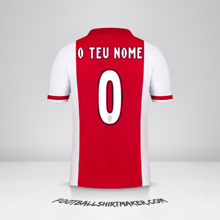 Camisola AFC Ajax 2020/21 -  o teu nome - 0