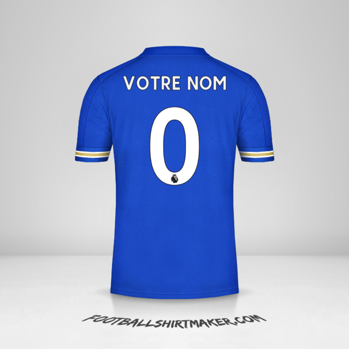 Maillot Leicester City FC 2020/21 -  votre nom - 0