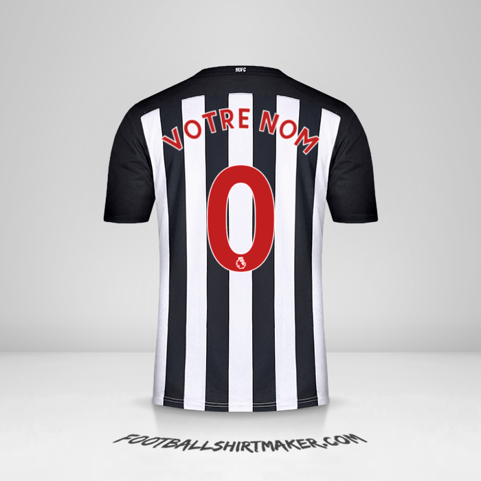 Maillot Newcastle United FC 2020/21 -  votre nom - 0