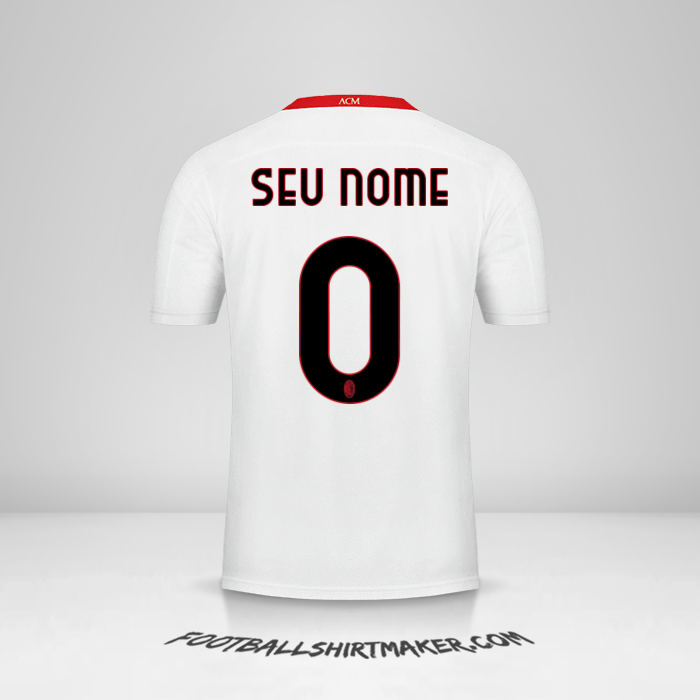 Camisa AC Milan 2020/21 II -  seu nome - 0