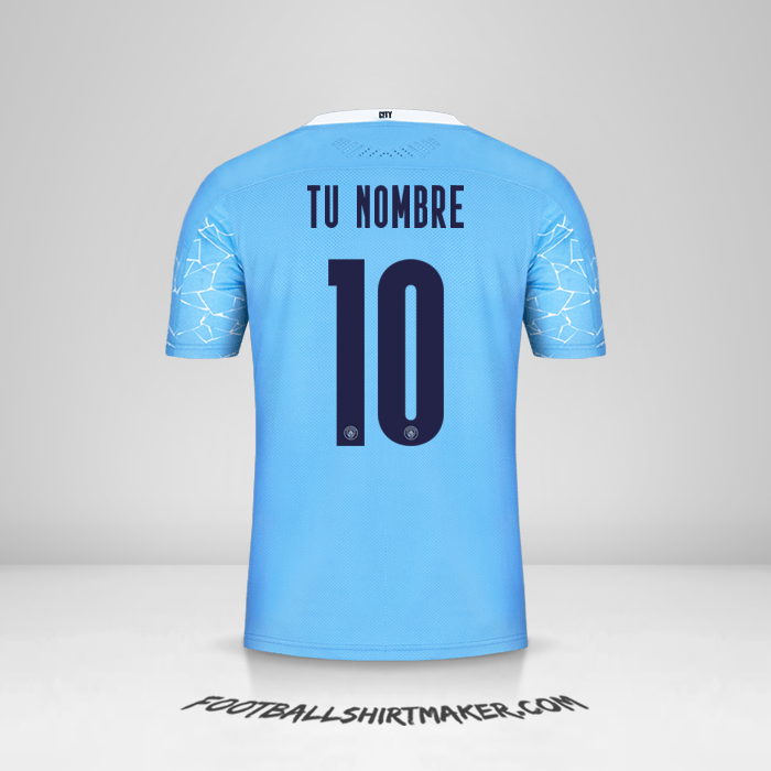 Camiseta Manchester City 2020/21 Cup número 10 tu nombre