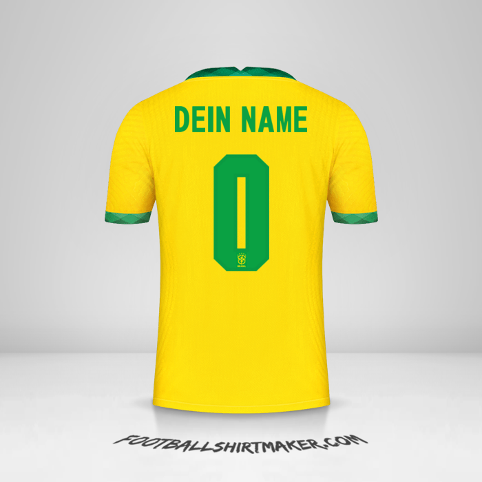 Trikot Brasilien 2020/21 -  dein name - 0