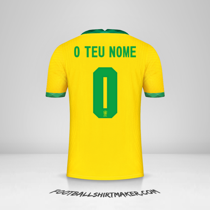 Camisola Brasil 2020/21 -  o teu nome - 0