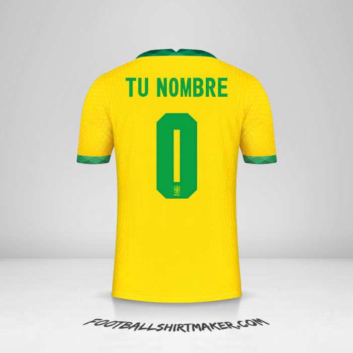 Jersey Brasil 2020/21 -  tu nombre - 0