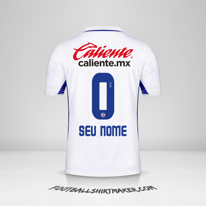 Camisa Cruz Azul 2020/21 II -  seu nome - 0