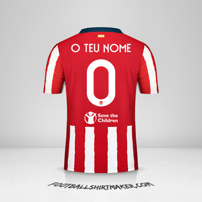 Camisola Atletico Madrid 2020/21 Cup -  o teu nome - 0