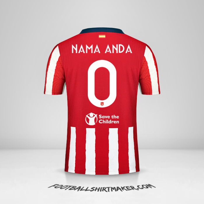 Jersey Atletico Madrid 2020/21 Cup -  nama anda - 0