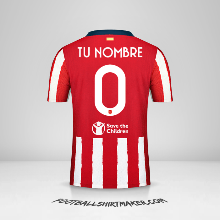 Camiseta Atletico Madrid 2020/21 Cup -  tu nombre - 0