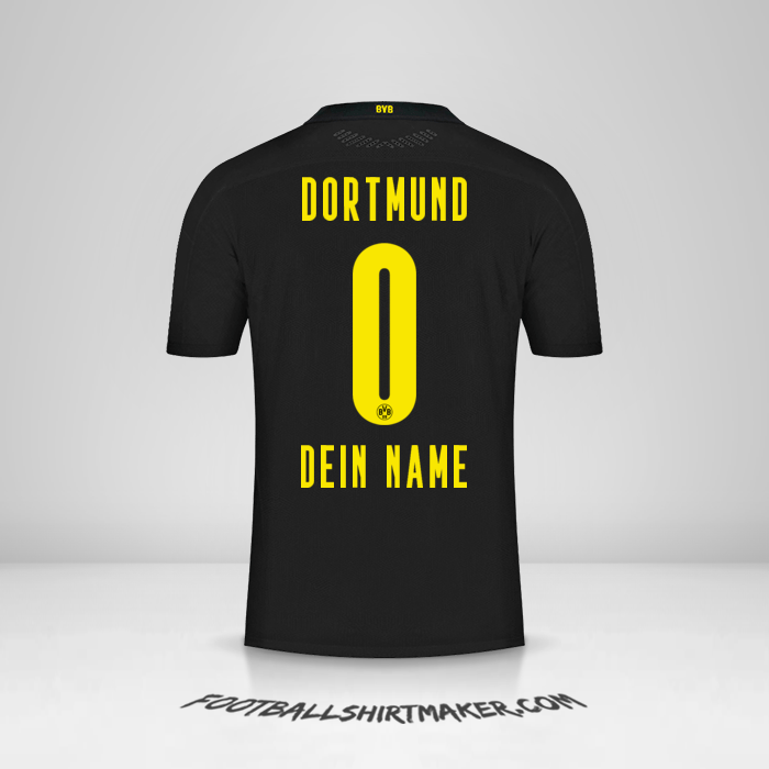 Trikot Borussia Dortmund 2020/21 II -  dein name - 0