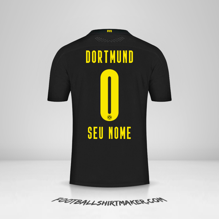 Camisa Borussia Dortmund 2020/21 II -  seu nome - 0