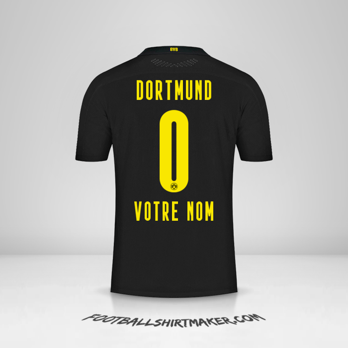 Maillot Borussia Dortmund 2020/21 II -  votre nom - 0