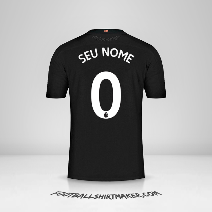 Camisa Manchester City 2020/21 II -  seu nome - 0