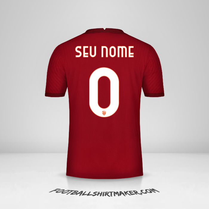 Camisa AS Roma 2020/21 Cup -  seu nome - 0