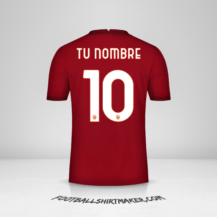 Jersey AS Roma 2020/21 Cup número 10 tu nombre