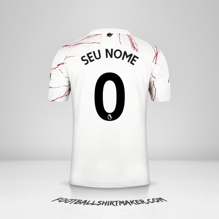 Camisa Arsenal 2020/21 II -  seu nome - 0