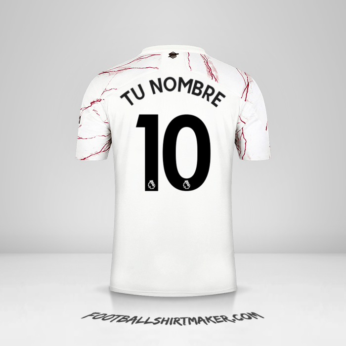 Camiseta Arsenal 2020/21 II número 10 tu nombre