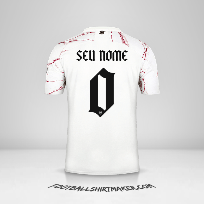 Camisa Arsenal 2020/21 Cup II -  seu nome - 0