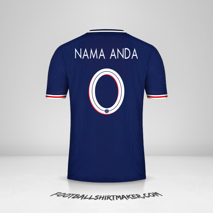 Jersey Paris Saint Germain 2020/21 Cup -  nama anda - 0