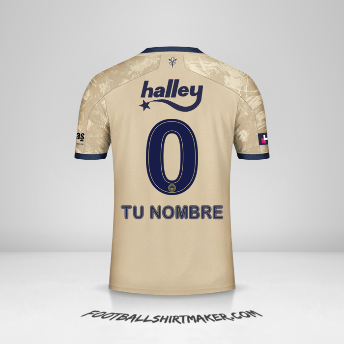 Camiseta Fenerbahce SK 2020/21 II número 0 tu nombre