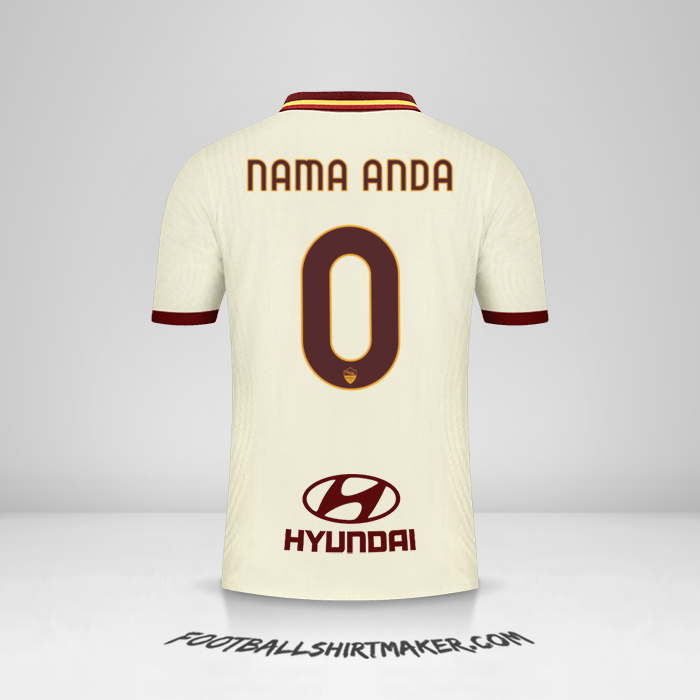 Jersey AS Roma 2020/21 II -  nama anda - 0