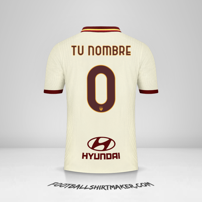 Jersey AS Roma 2020/21 II -  tu nombre - 0