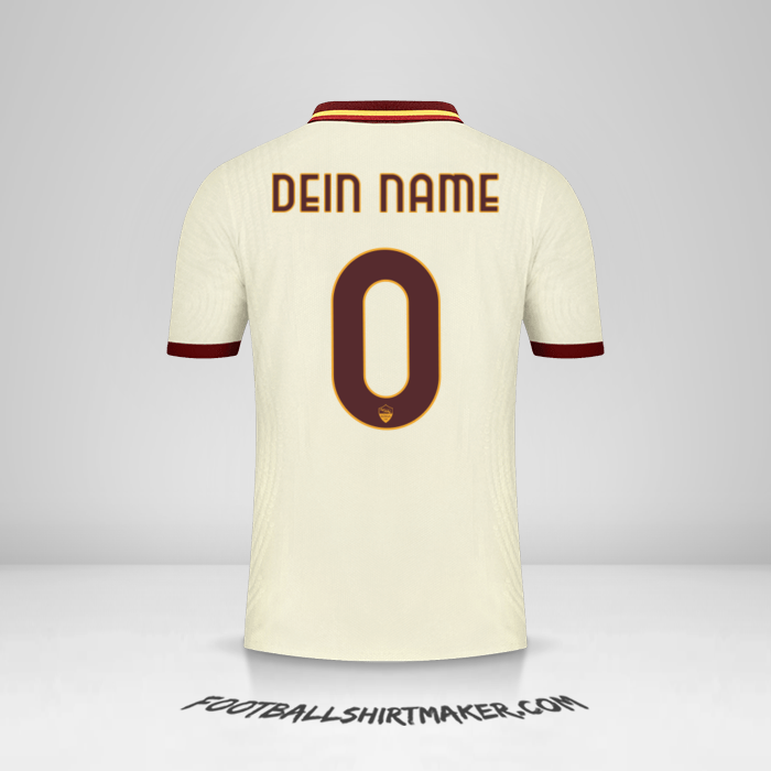 Trikot AS Roma 2020/21 Cup II -  dein name - 0