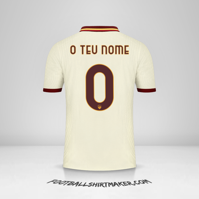 Camisola AS Roma 2020/21 Cup II -  o teu nome - 0