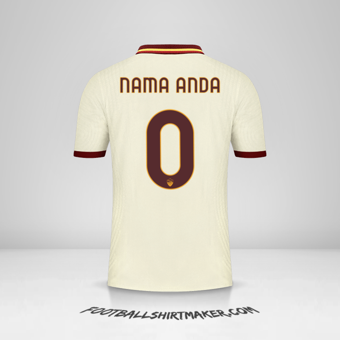 Jersey AS Roma 2020/21 Cup II -  nama anda - 0