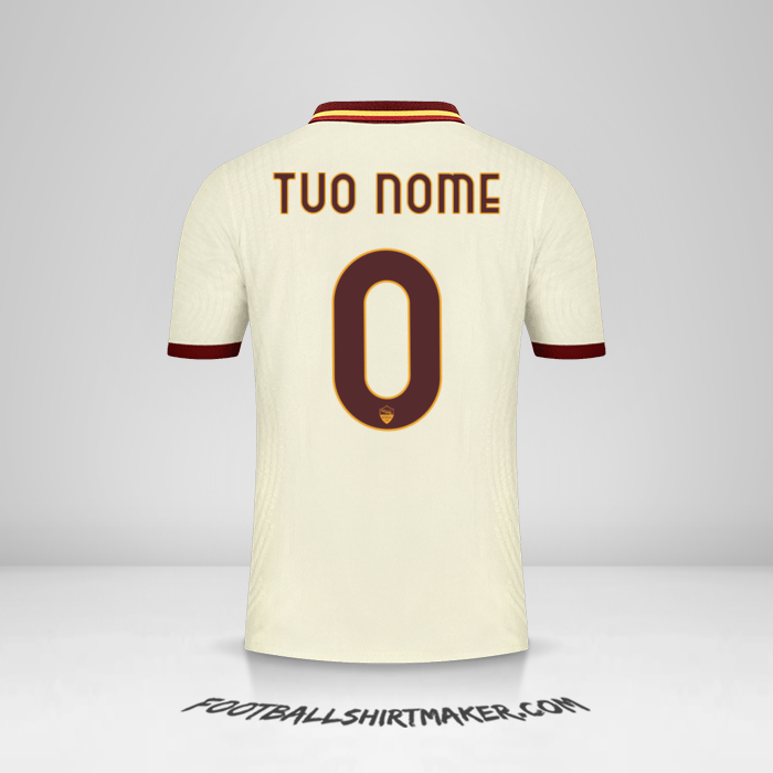 Maglia AS Roma 2020/21 Cup II -  tuo nome - 0