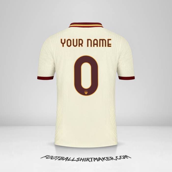 Shirt AS Roma 2020/21 Cup II -  your name - 0