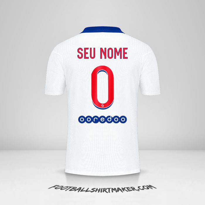 Camisa Paris Saint Germain 2020/21 II -  seu nome - 0