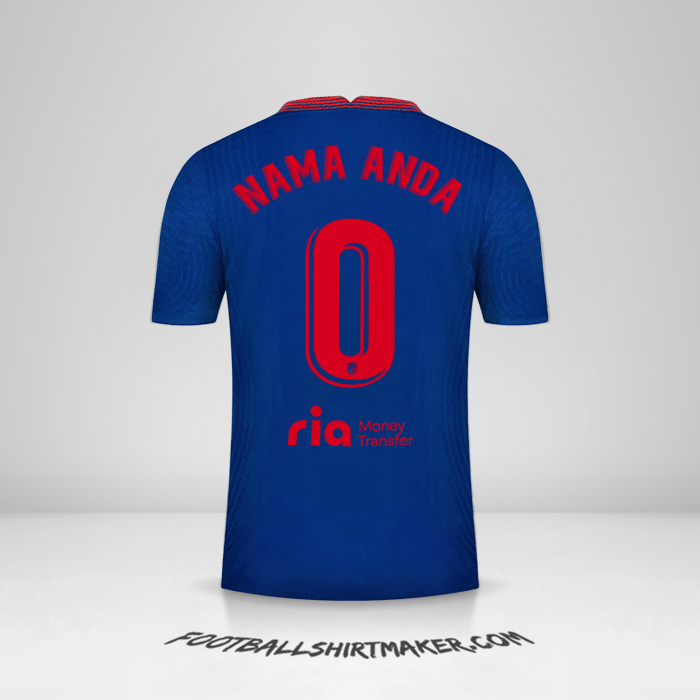 Jersey Atletico Madrid 2020/21 II -  nama anda - 0