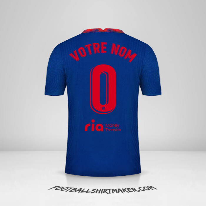 Maillot Atletico Madrid 2020/21 II -  votre nom - 0