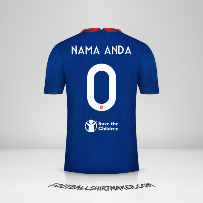 Jersey Atletico Madrid 2020/21 Cup II -  nama anda - 0