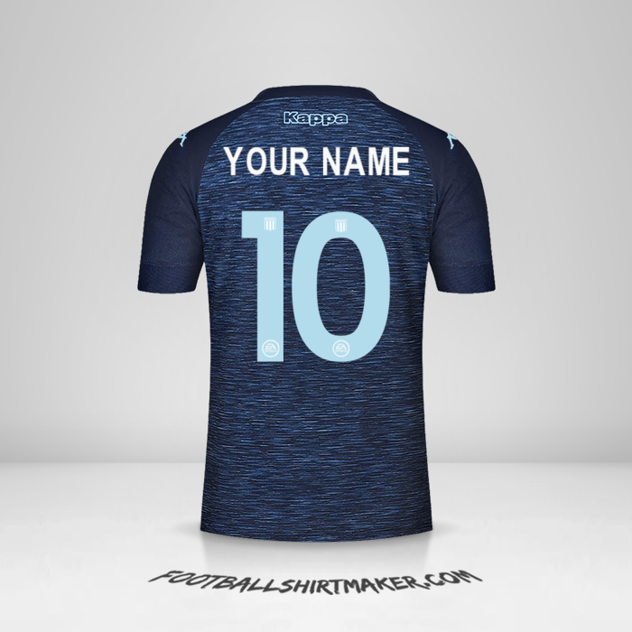 Racing Club 2021 II jersey number 10 your name