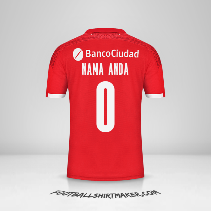 Jersey Independiente 2021 -  nama anda - 0