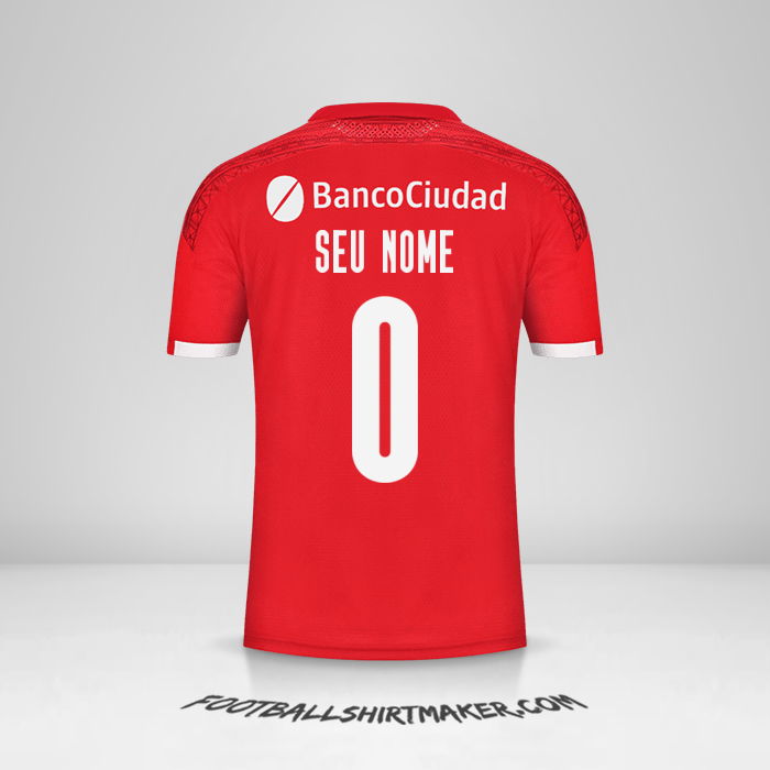 Camisa Independiente 2021 -  seu nome - 0