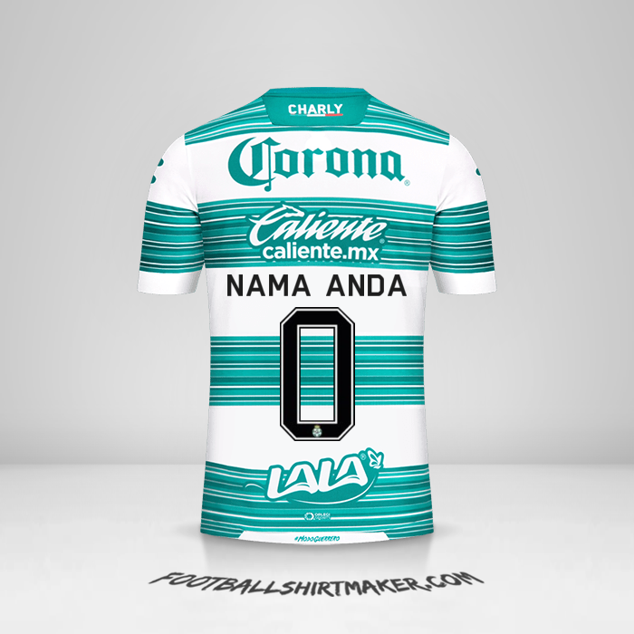 Jersey Santos Laguna 2020/21 -  nama anda - 0