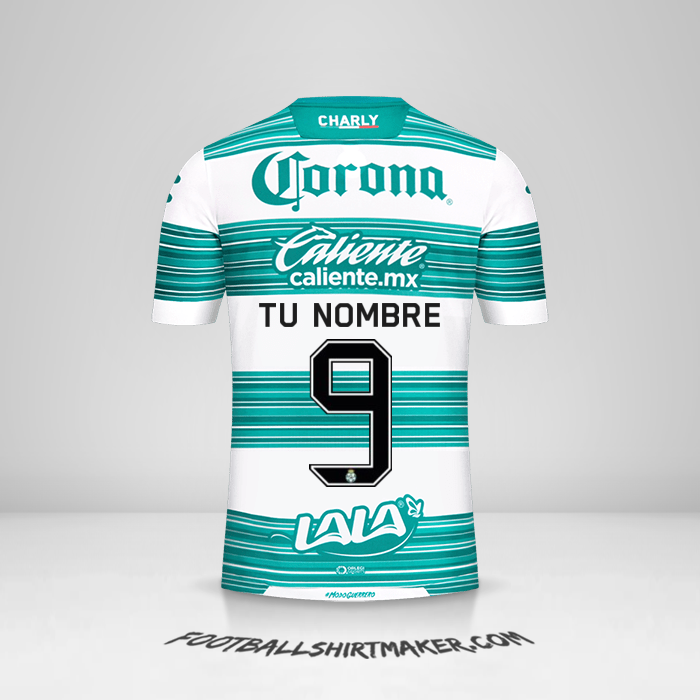 Jersey Santos Laguna 2020/21 número 9 tu nombre