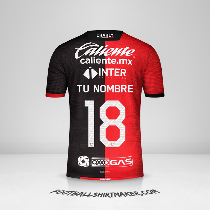 Jersey Atlas 2020/21 número 18 tu nombre