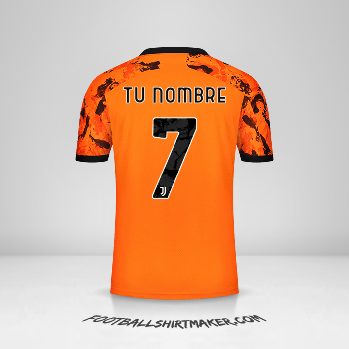 Jersey Juventus FC 2020/21 Cup III número 7 tu nombre