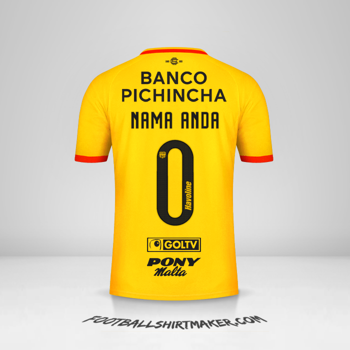 Jersey Barcelona SC 2021 -  nama anda - 0