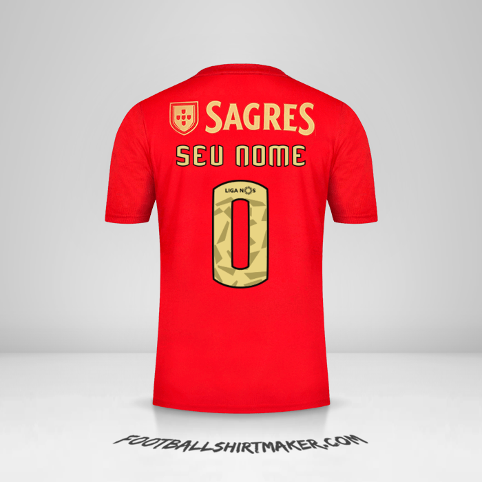 Camisa SL Benfica 2020/21 -  seu nome - 0