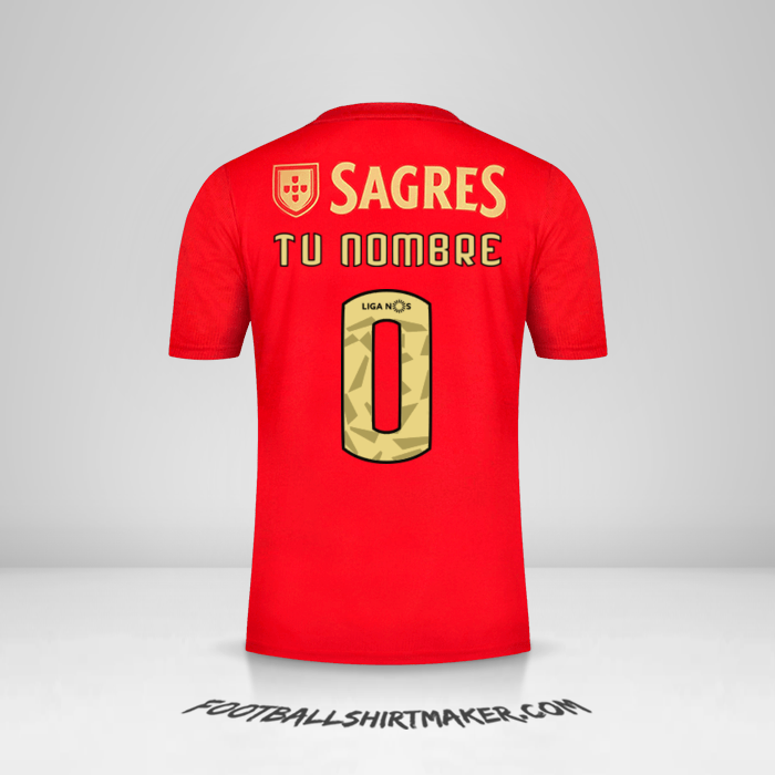 Camiseta SL Benfica 2020/21 -  tu nombre - 0