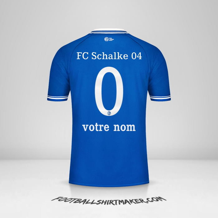 Maillot Schalke 04 2020/21 -  votre nom - 0