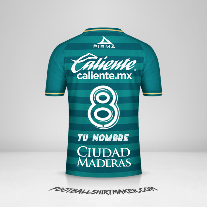 Camiseta Club Leon 2020/21 número 8 tu nombre