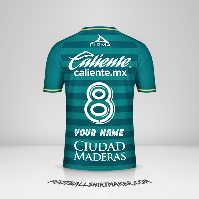 Club Leon 2020/21 jersey number 8 your name