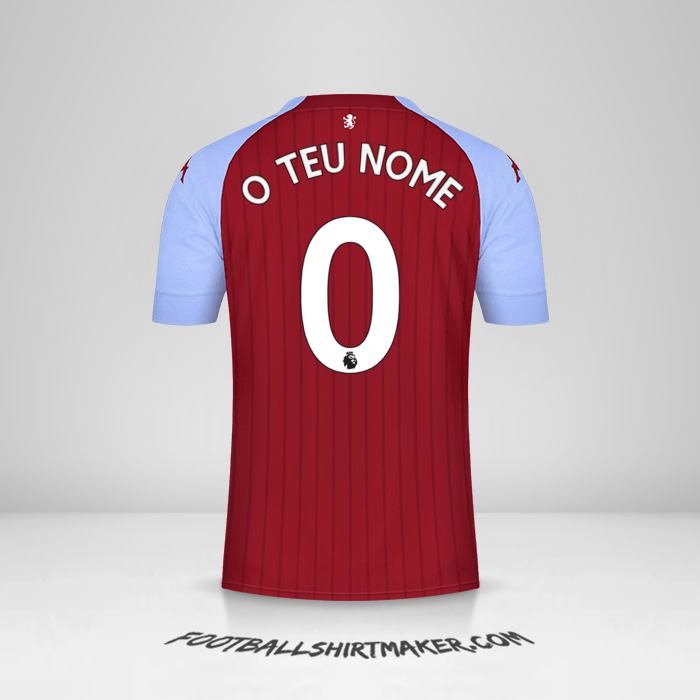 Camisola Aston Villa FC 2020/21 -  o teu nome - 0