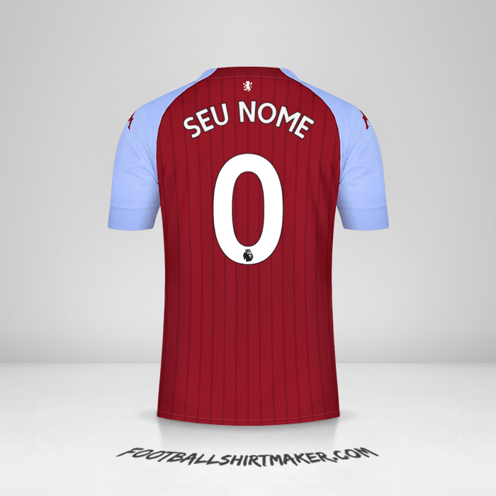 Camisa Aston Villa FC 2020/21 -  seu nome - 0